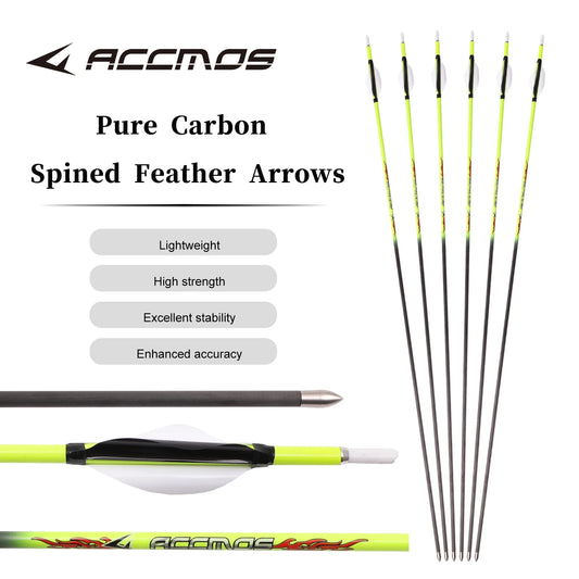 6 12ps ID Pure Carbon Arrow Spine 400 500 600 700 800 900 1000 Peaceful Pleasures Health and Wellness 12pc-sp900