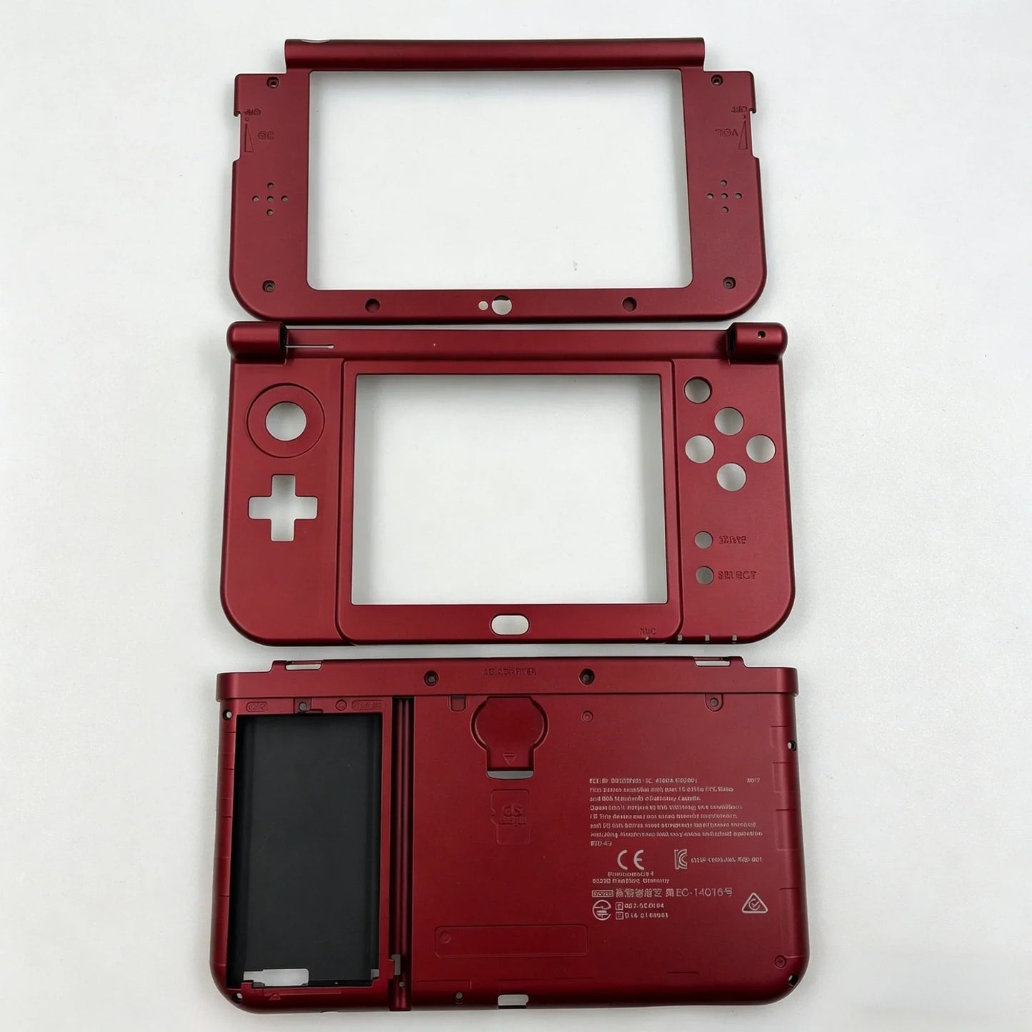 For NEW 3DS XL Replacement Complete Housing Case Set Middle Housing Shell Hinge Part Bottom Middle Shell Cover Plastic Frame Peaceful Pleasures Health and Wellness