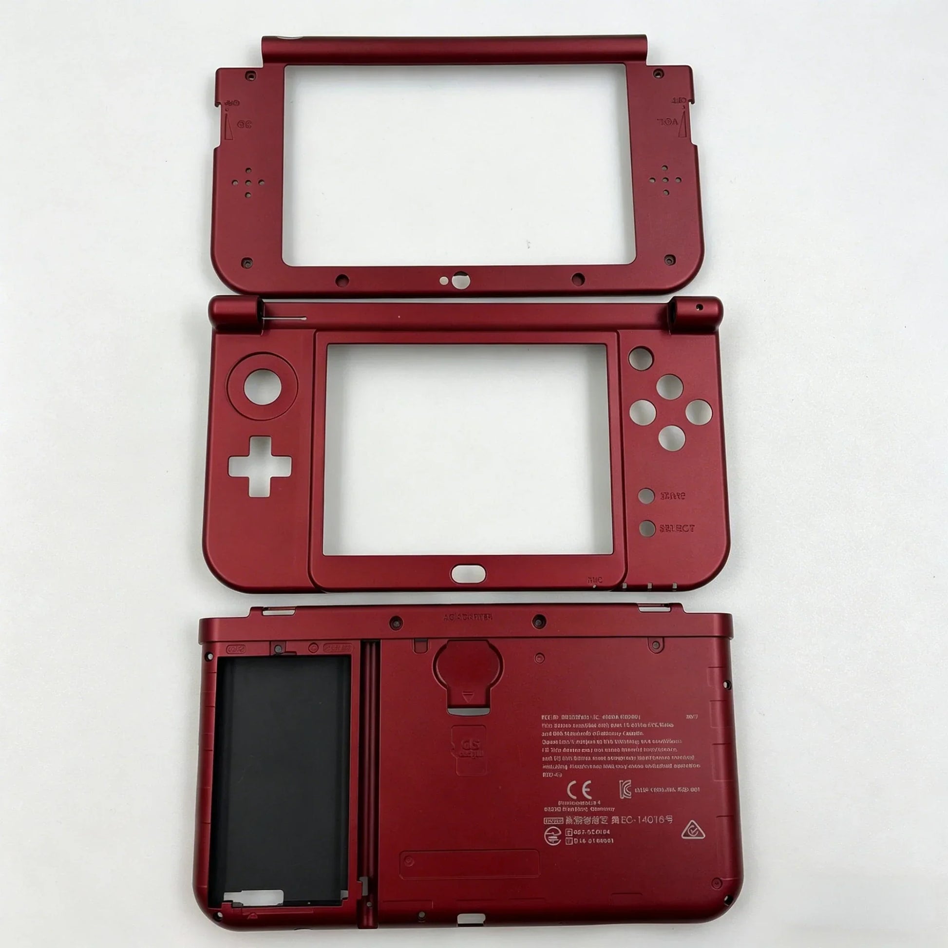For NEW 3DS XL Replacement Complete Housing Case Set Middle Housing Shell Hinge Part Bottom Middle Shell Cover Plastic Frame Peaceful Pleasures Health and Wellness