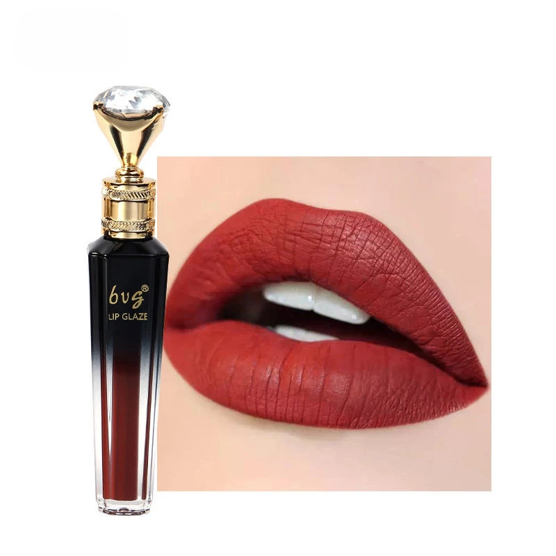 Lip Gloss Durable Moisturizing Waterproof Non-fading Non-stick Cup Color Durable Velvet Matte Lip Gloss Cosmetics For Women Peaceful Pleasures Health and Wellness 06