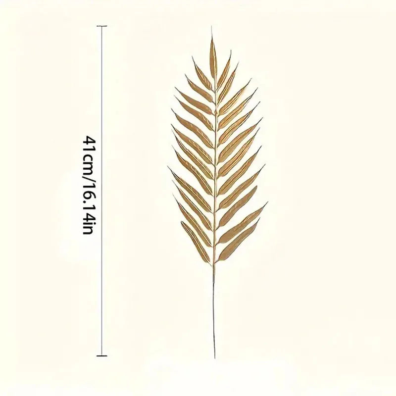 Golden Artificial Palm Leaves – Wedding, Sukkot & Holiday Decor