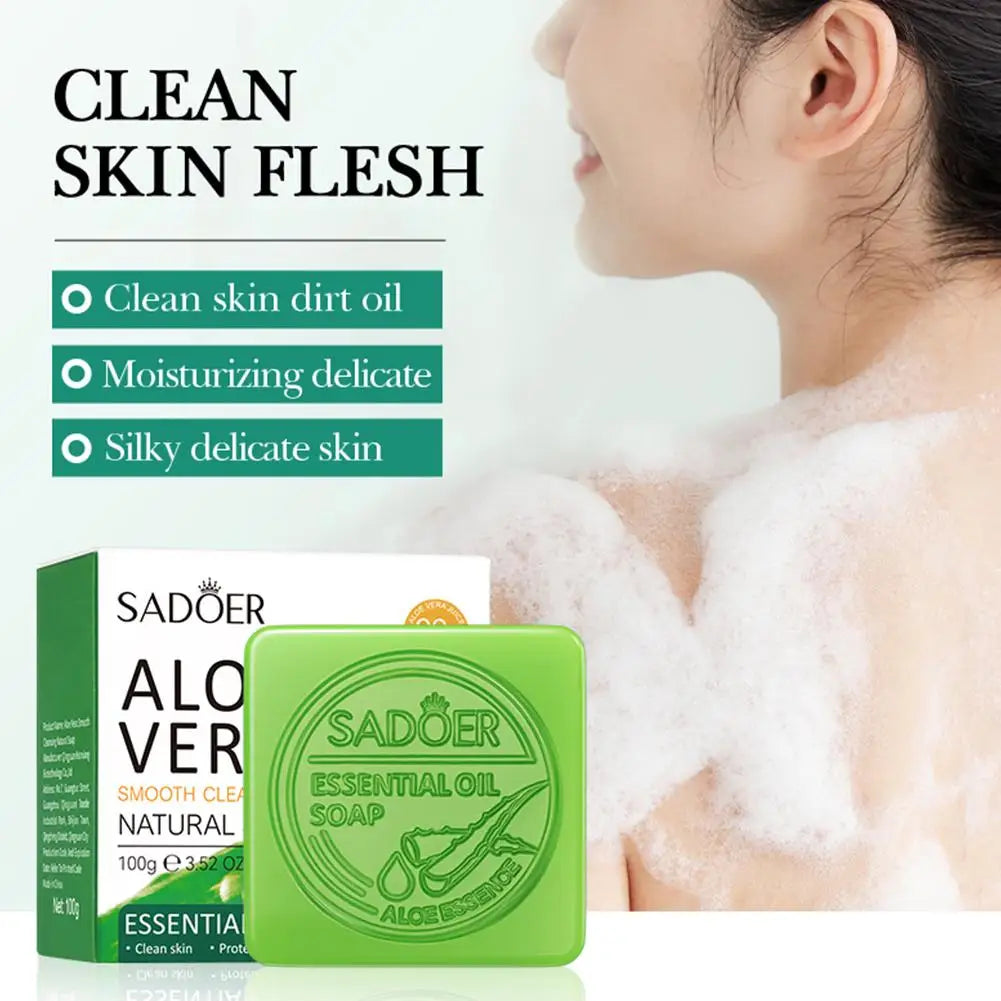 Aloe Vera Handmade Soap Bar – Moisturizing Face & Body Cleanser