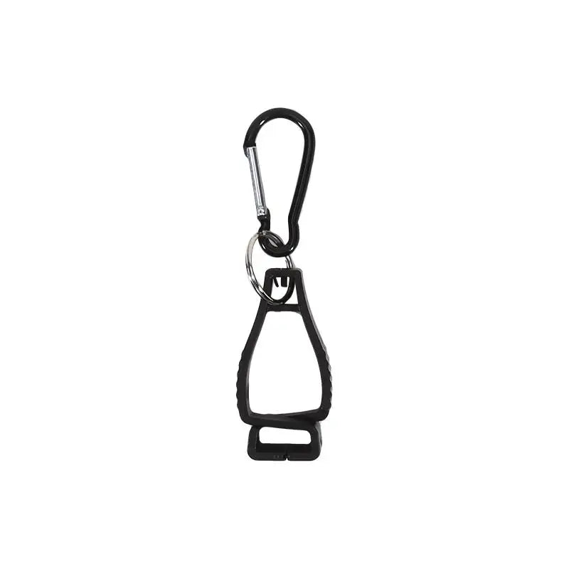 2Pcs Glove Clips with Metal Carabiner Anti-Lost Glove Holders for Work Gloves Outdoor Safety Gear Storage Clips Peaceful Pleasures Health and Wellness 2pcs black