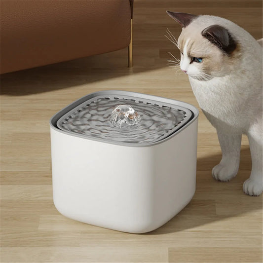 Cat Water Fountain 3L Large Capacity for Pet Water Drinking Bowls Dispenser USB Electric Auto Recirculate Ultra Quiet Peaceful Pleasures Health and Wellness