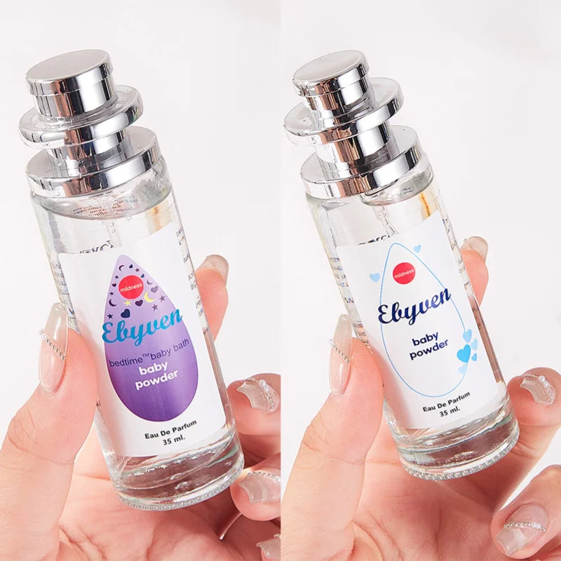 Pagoda Perfume Baby Powder Milk Light Fragrance Long-lasting Fragrance Floral Fragrance High Quality Fresh Light Fragrance Spray Peaceful Pleasures Health and Wellness Purple and White