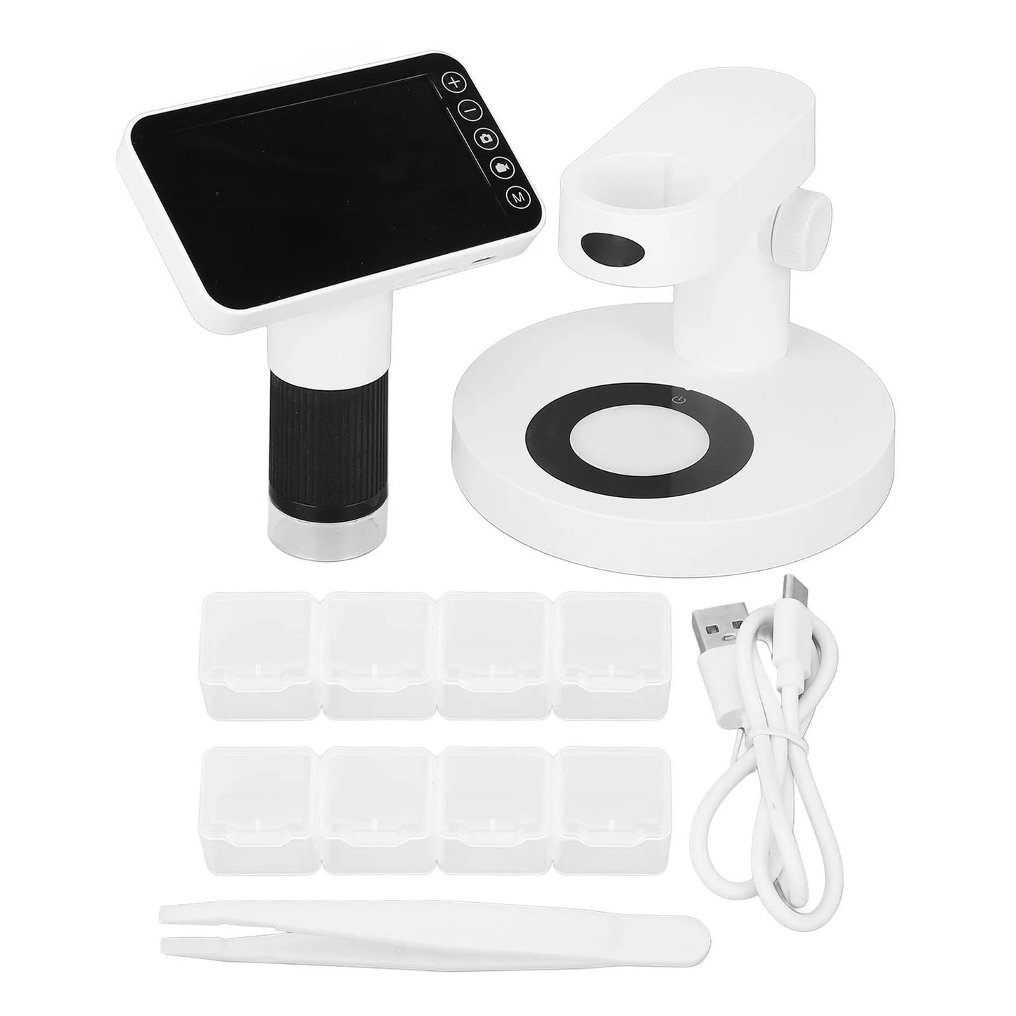 Portable Digital Microscope Magnifying Glass for Primary School Students' Scientific Experiments and Educational Microscopes Peaceful Pleasures Health and Wellness XW-02
