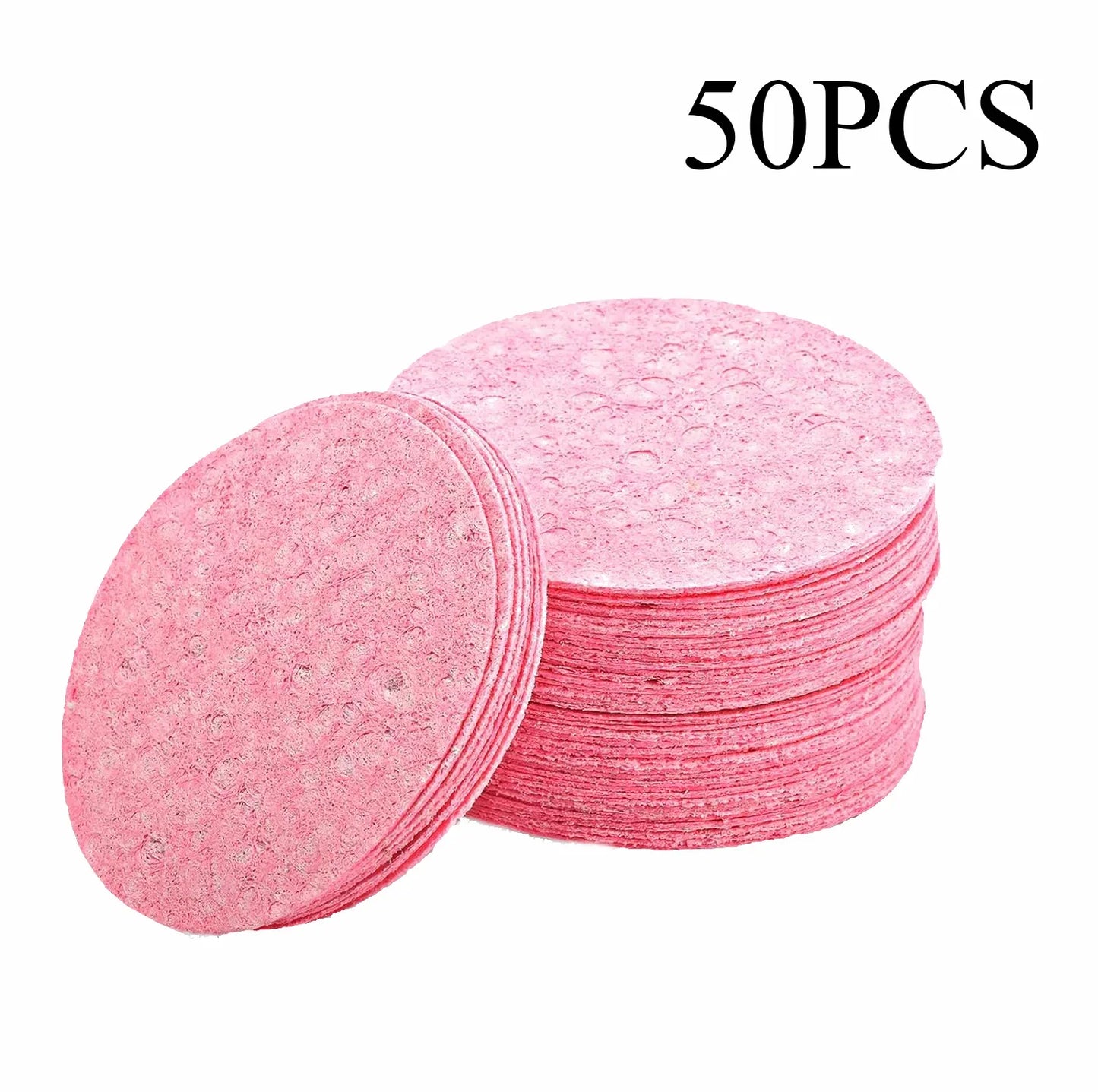 Compressed Wood Pulp Face Cleansing Sponge Puffs | 50–1000 PCS