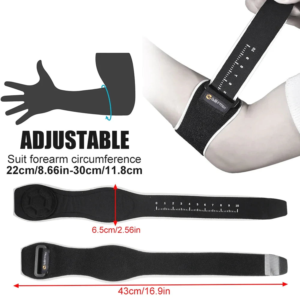 WEFITON Tennis Elbow Brace – Adjustable Forearm Support Strap Elbow Support Brace Peaceful Pleasures Health and Wellness