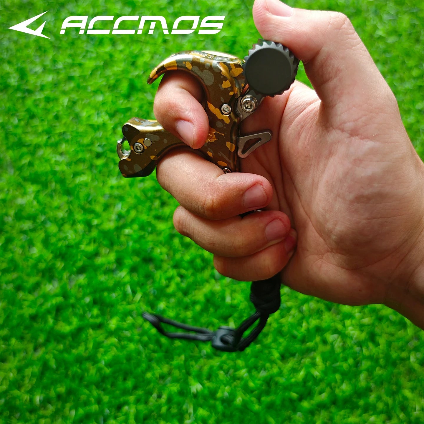 Archery UV Compound Bow Release 3 Fingers Aid Device Grip Shooting