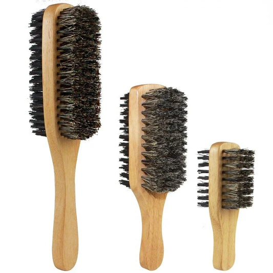 Men Boar Bristle Hair Brush Natural Wooden Wave Brush for Male, Styling Beard Hairbrush for Short,Long,Thick,Curly,Wavy Hair Peaceful Pleasures Health and Wellness