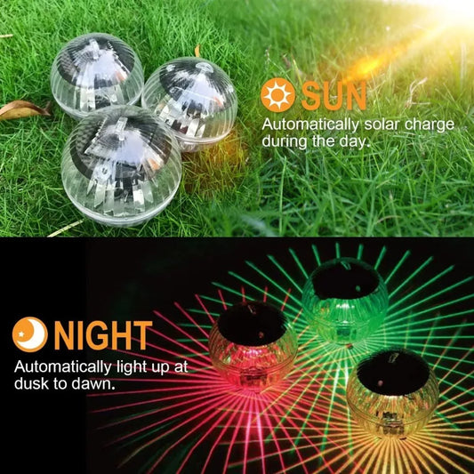 Solar Floating Pool Light – 7-Color LED Ball for Pond & Garden Solar Floating Light Peaceful Pleasures Health and Wellness Colorful