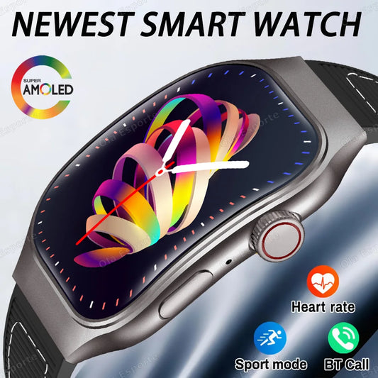 HW12 Curved AMOLED Smartwatch 2.01" Bluetooth 5.3 Fitness Watch Fitness Smartwatch Peaceful Pleasures Health and Wellness