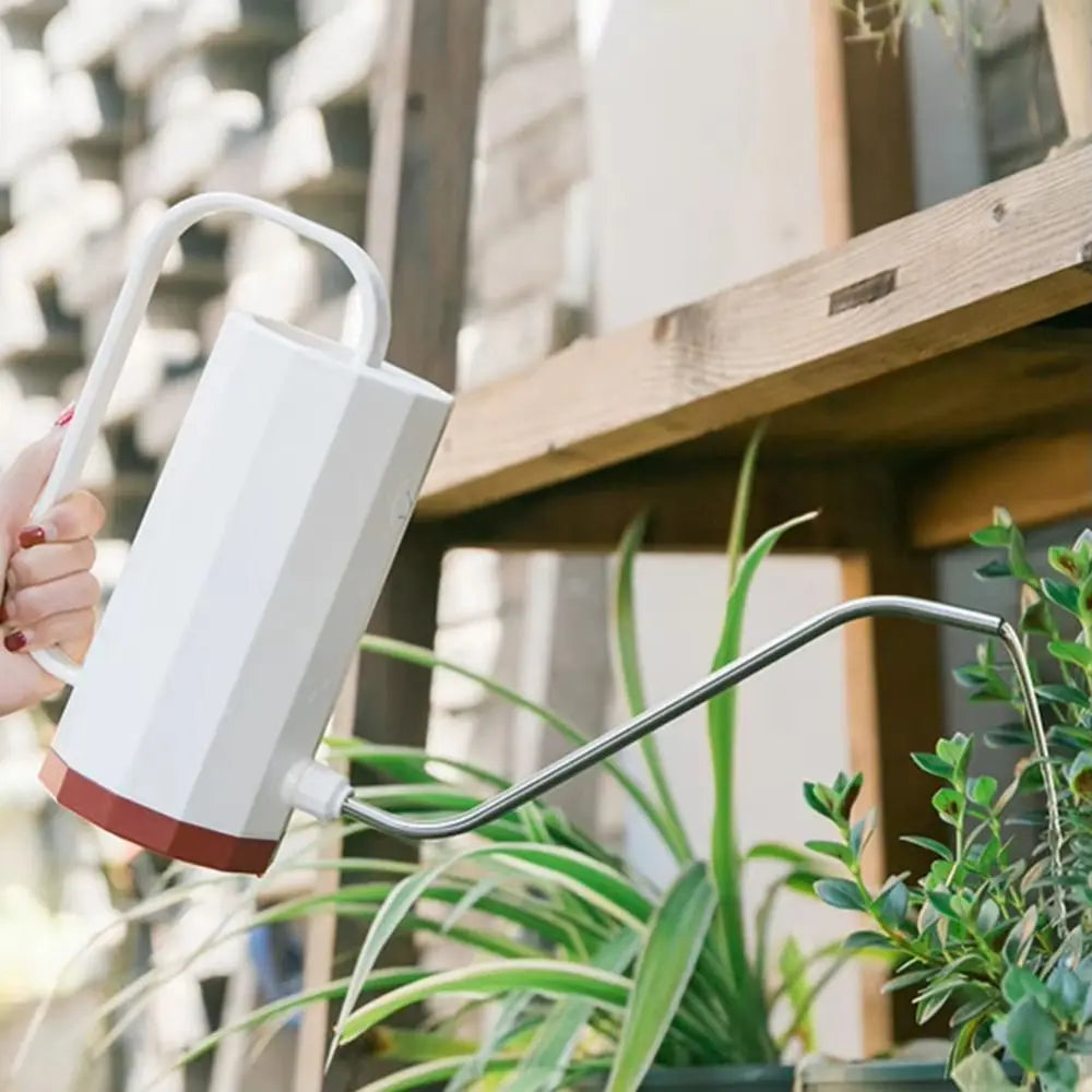1.2L Watering Can – Long Spout, Stainless Steel & Removable Nozzle