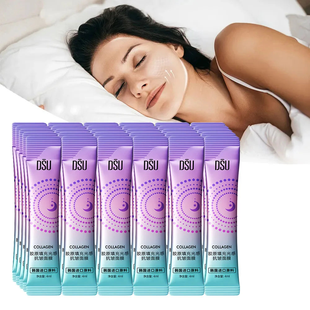 BIOAOUA 30pc Collagen Sleeping Face Mask – Anti-Wrinkle & Firming