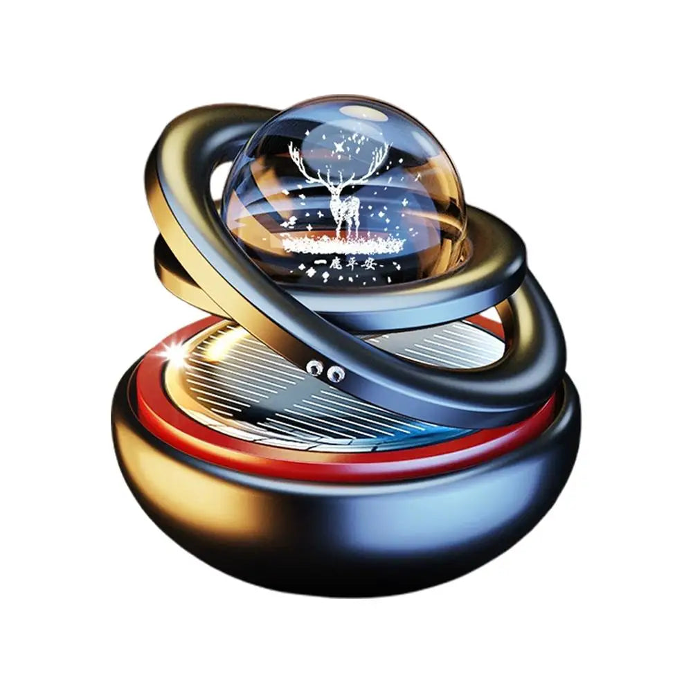 Central control suspended ornament Rotating Car Double Suspended Crystal Ball Aromatherapy Perfume Ornaments Creative Ornaments Peaceful Pleasures Health and Wellness A