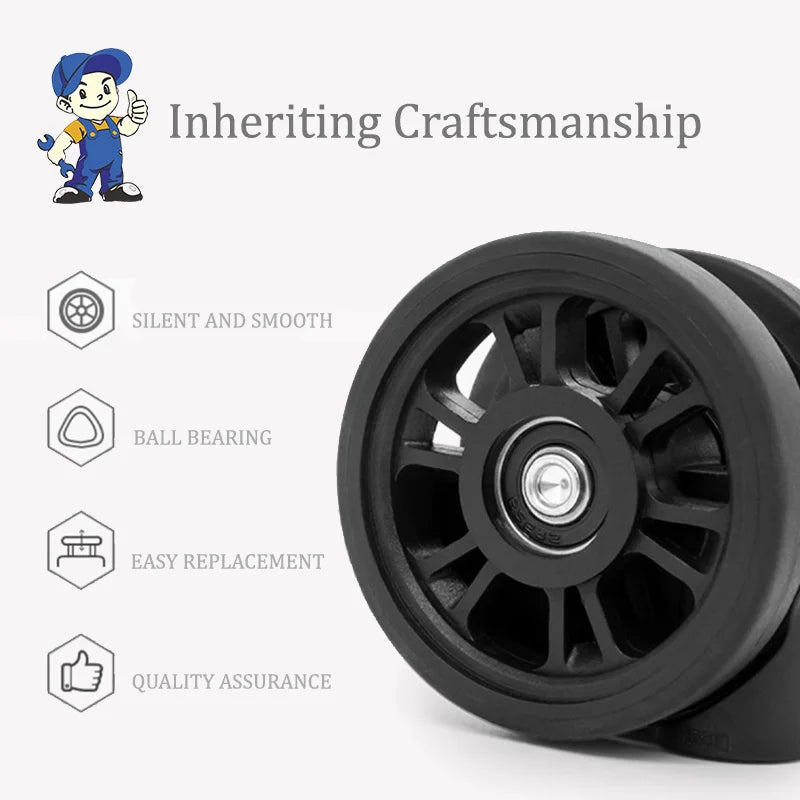 American Tourister 85A Replacement Wheels – 2PCS Silent Luggage