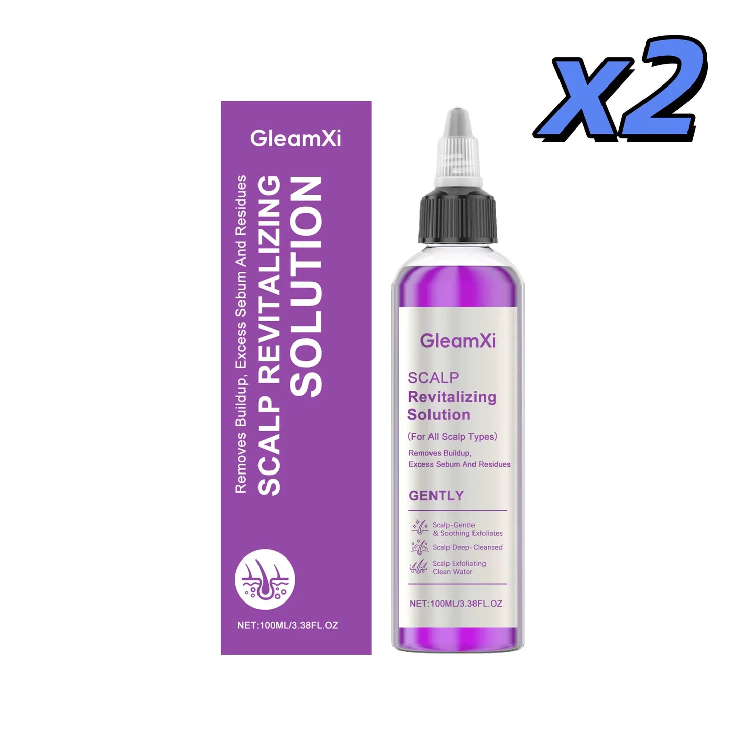 Gleamxi Scalp Cleansing Shampoo – Dandruff & Oil Control