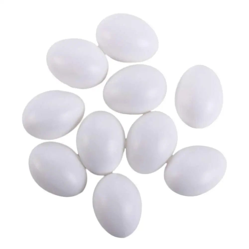 Fake Plastic Eggs Set of 10 – Paintable Easter & Nest Eggs
