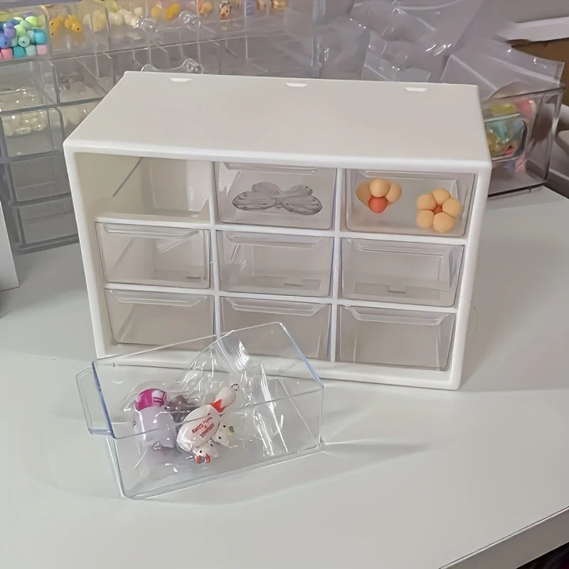 Transparent Drawer Storage Box | Jewelry & Makeup Organizer Drawer Organizer Box Peaceful Pleasures Health and Wellness
