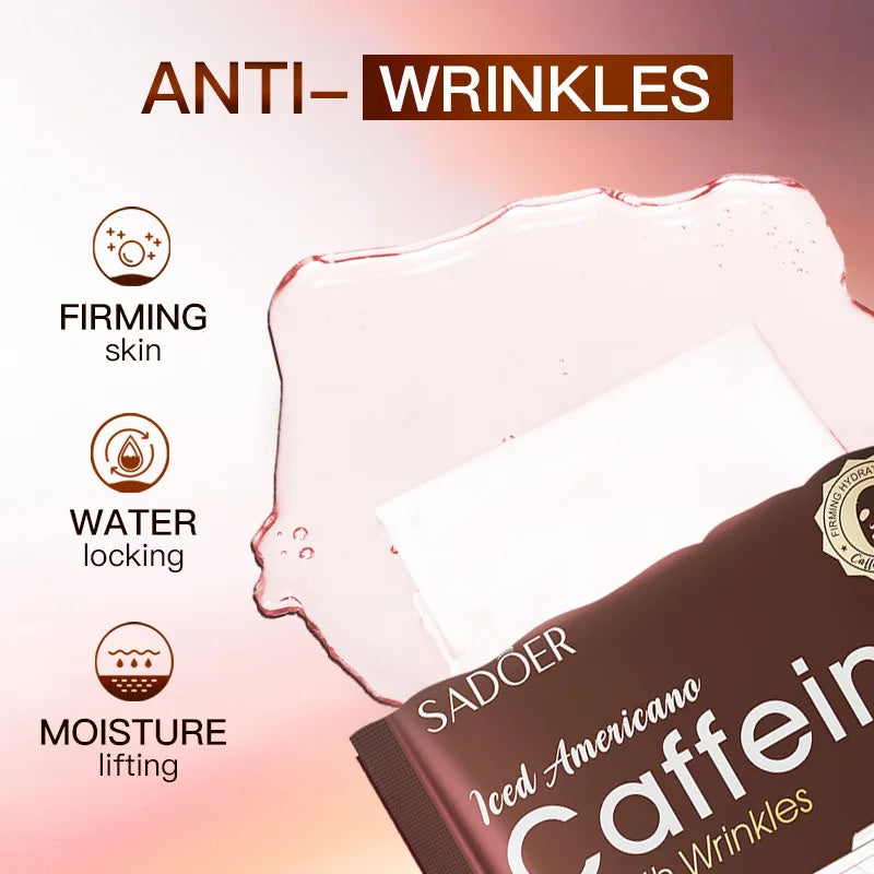 SADOER Caffeine Anti-Aging Face Sheet Mask – 10pc Hydrating Set