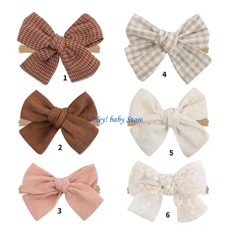 Baby Girl Bowknot Headband | Soft Elastic 0–24 Months