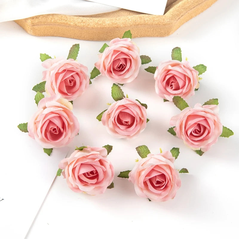 Silk Rose Artificial Flowers for Wedding, Wreath & Home Decor