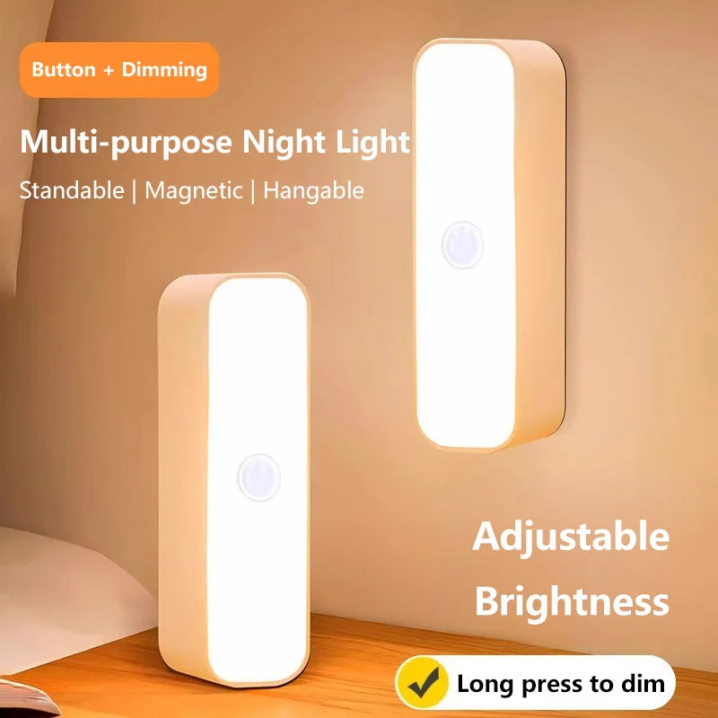 3-Color LED Night Light | Wireless Magnetic Charging Touch Lamp LED Night Light Peaceful Pleasures Health and Wellness