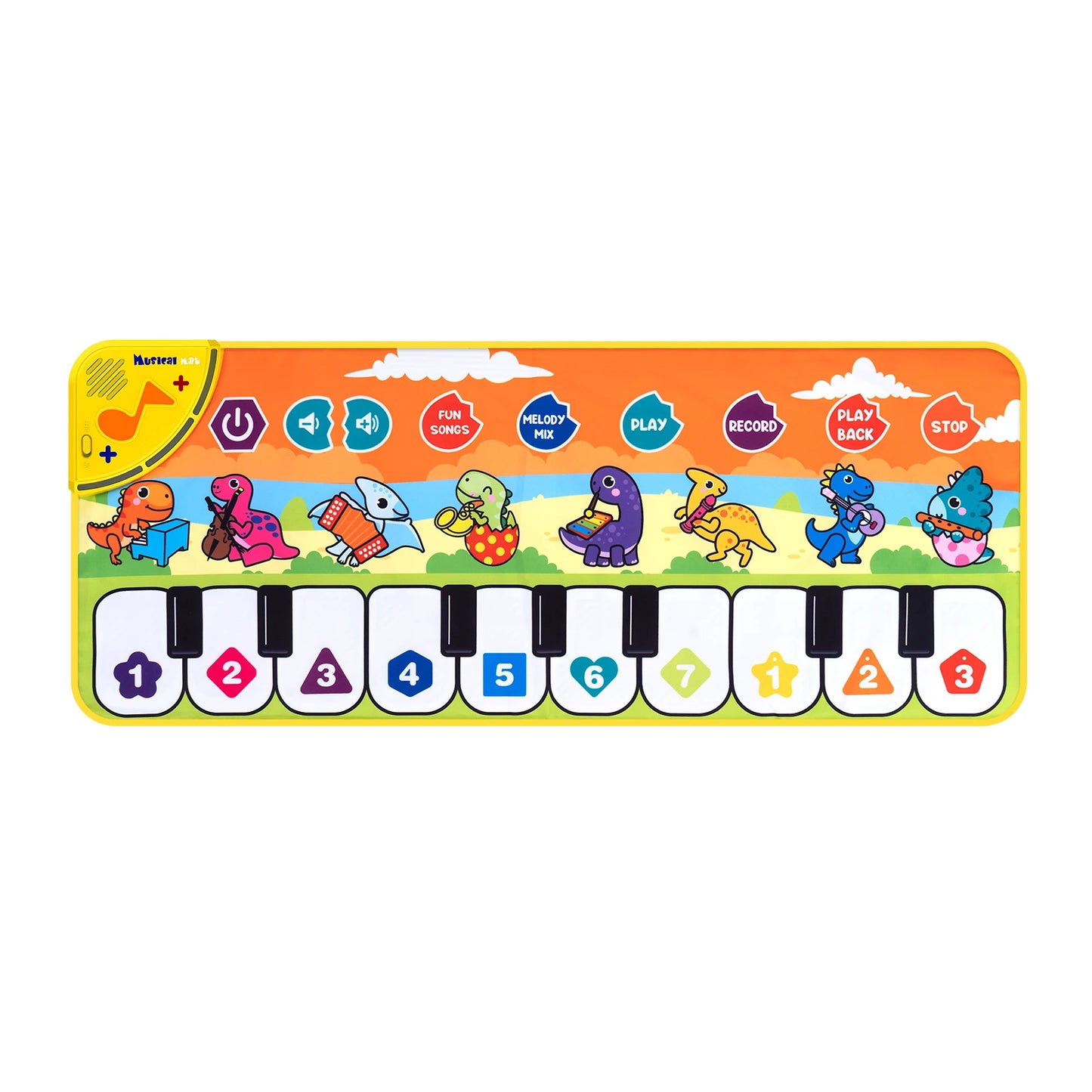 80 Kid Multifunctional Music Piano Mat Toddler Floor Baby Keyboard