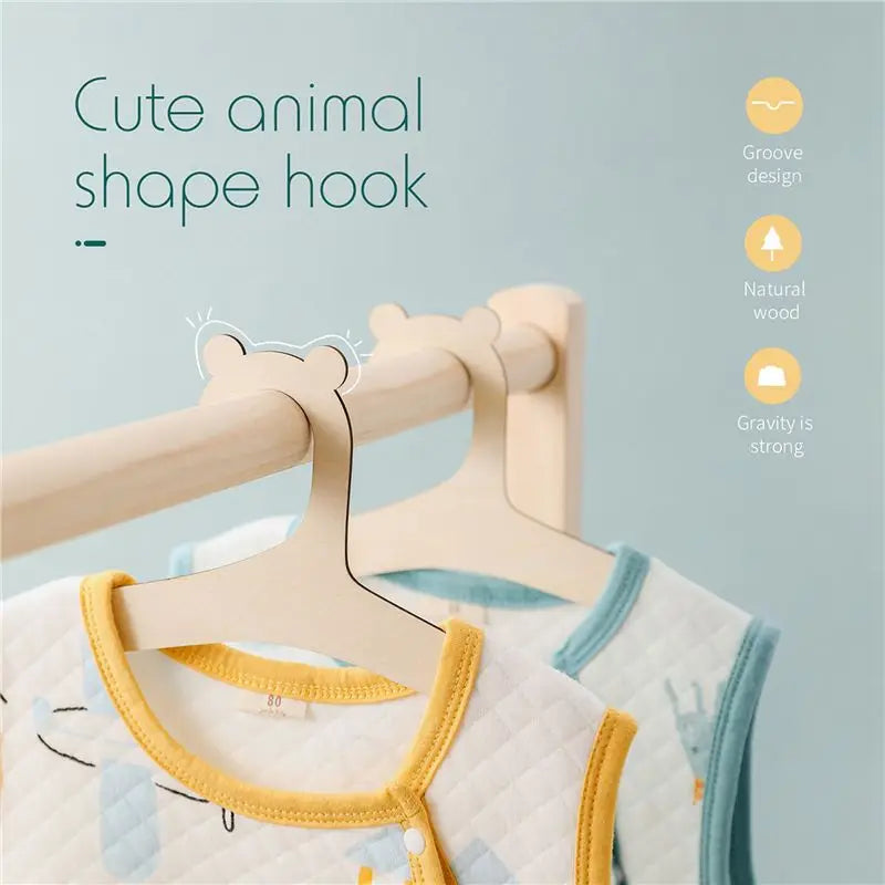 A36T-20 Pcs Baby Creative Hanger Rack Baby Wooden Clothes Hanger Home Girls Princess Room Nursery Decor For Kids Present Peaceful Pleasures Health and Wellness
