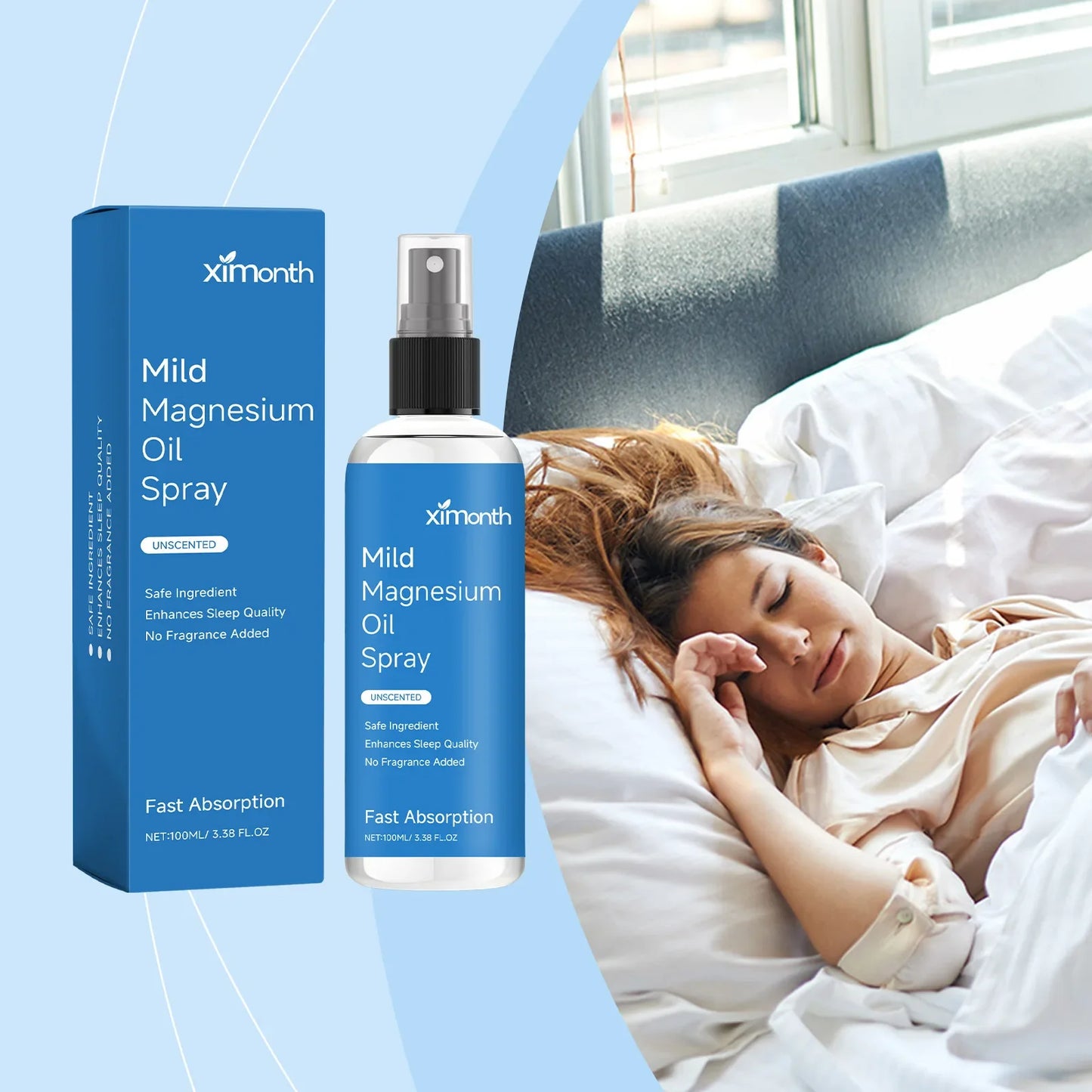 Organic Magnesium Oil Spray – Sleep, Calm & Muscle Relief