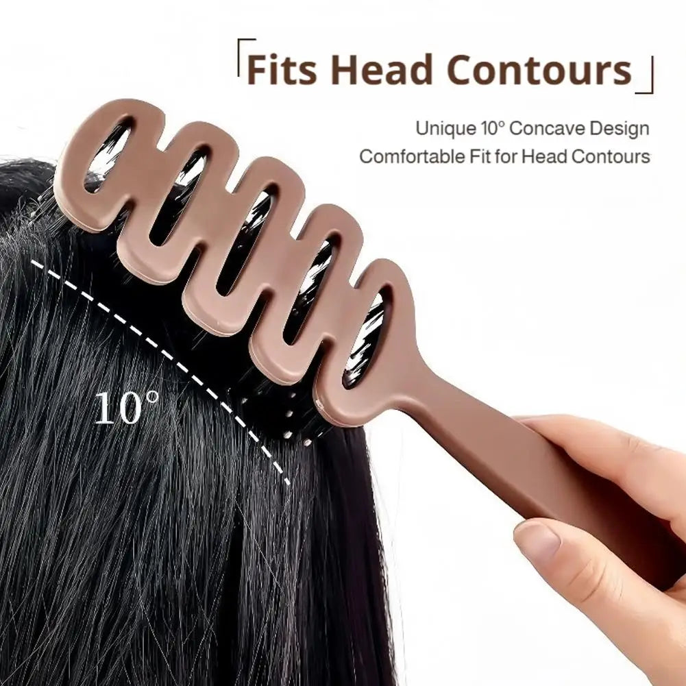 Hollow Vent Detangling Hair Brush | Boar Bristles & Nylon Pins | Scalp Massage & Fast Drying | For All Hair Types Peaceful Pleasures Health and Wellness