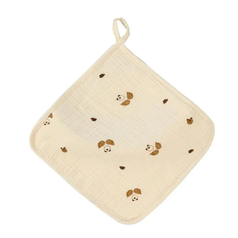 Baby Cotton Muslin Face Towel | Burp Cloth & Drool Bib