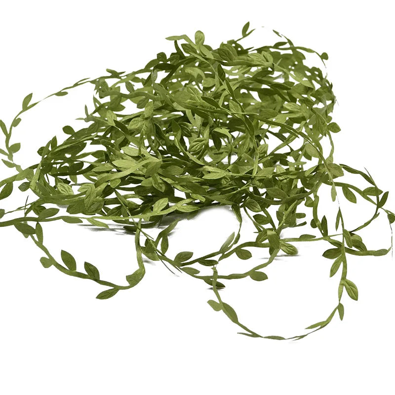 10/20M Silk Artificial Leaf Faux Vine for DIY Wreath & Home Decor