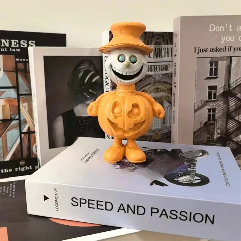 Halloween Resin Pumpkin Statue – Garden & Tabletop Decor