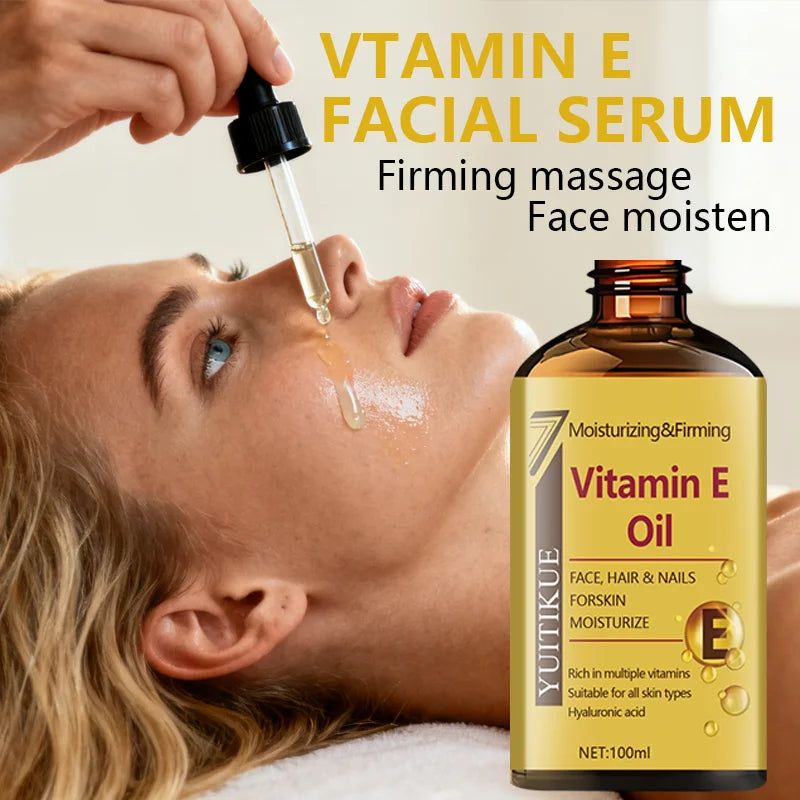 YUTIKUE 100ml Vitamin E Oil | Face, Hair & Nail Moisturizer Vitamin E Face Oil Peaceful Pleasures Health and Wellness