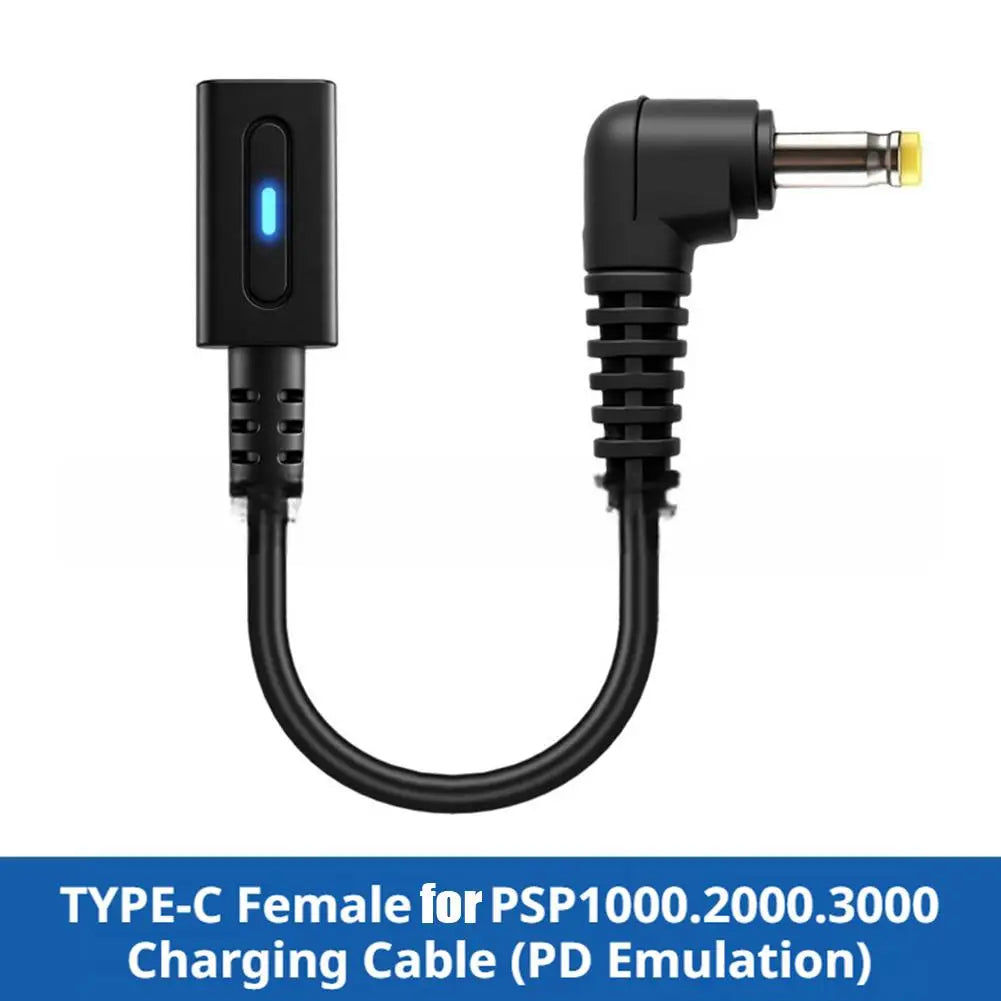 USB-C to PSP Charging Adapter Cable | PSP 1000 2000 3000 USB-C Charging Adapter Peaceful Pleasures Health and Wellness
