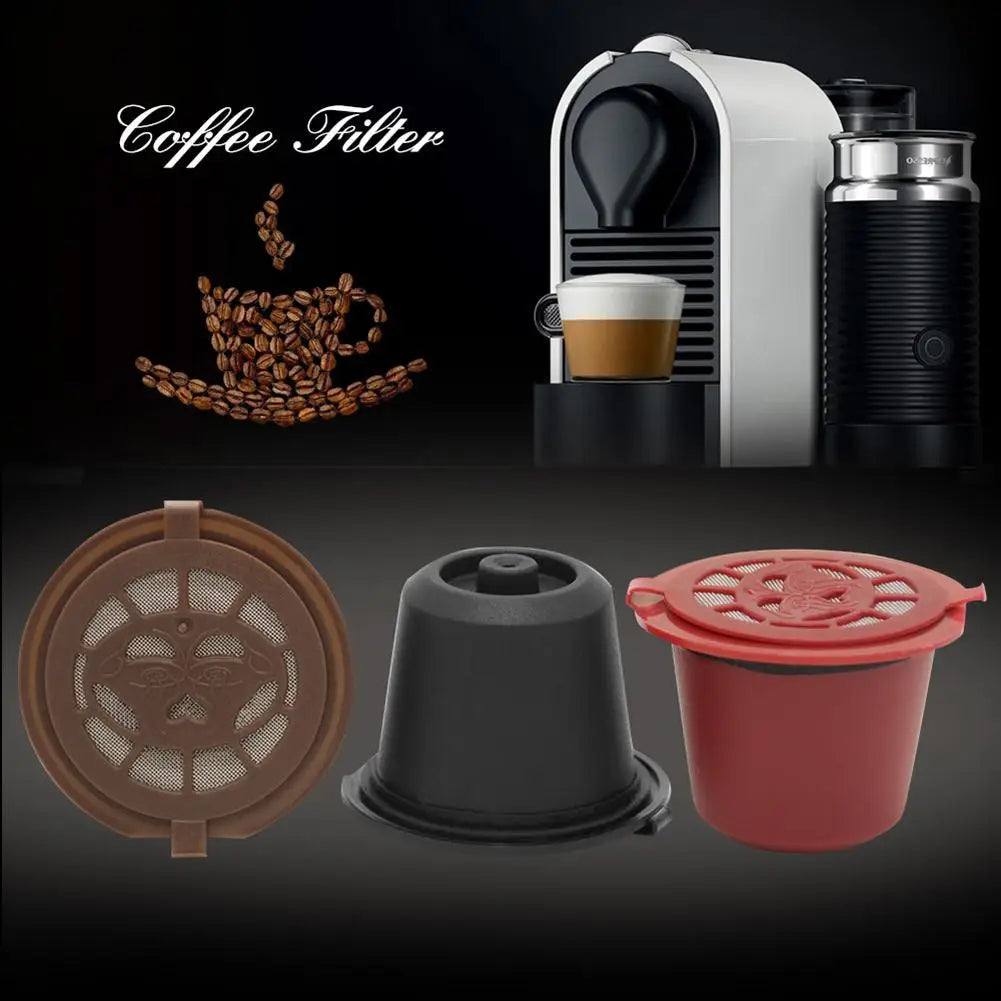 3pcs Refillable Reusable Coffee Capsule Filters for Nespresso Machine Peaceful Pleasures Health and Wellness