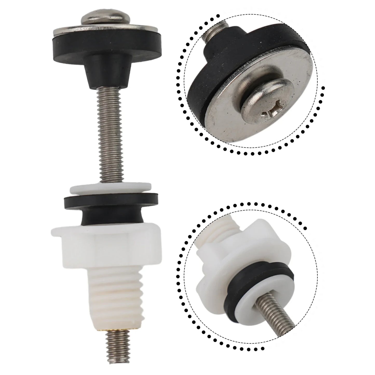 Toilet Cistern Close Coupling Bolt & Seal Kit | M6 Stainless