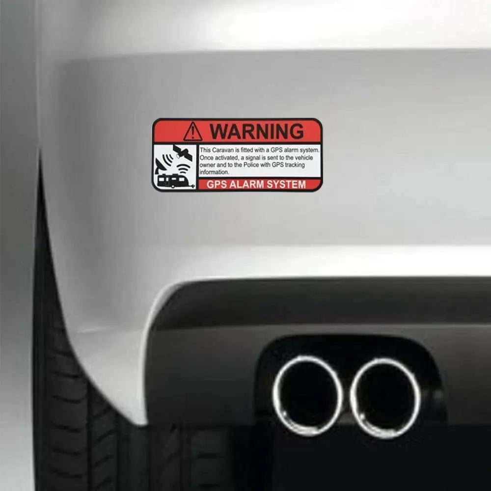 2pcs 13 X 5.5cm Caravan GPS Tracking Decal Sticker CAR Truck Vehicle Security Stickers Peaceful Pleasures Health and Wellness