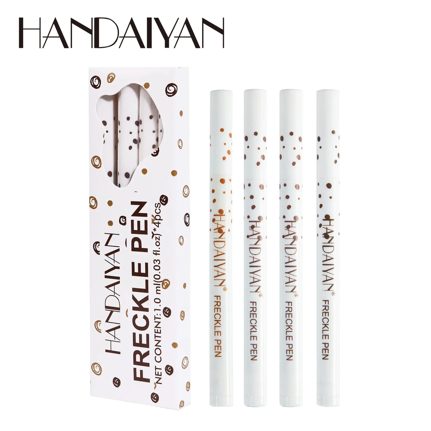 Handaiyan Fake Freckle Pen Set 4PCS – Waterproof Sun-Kissed