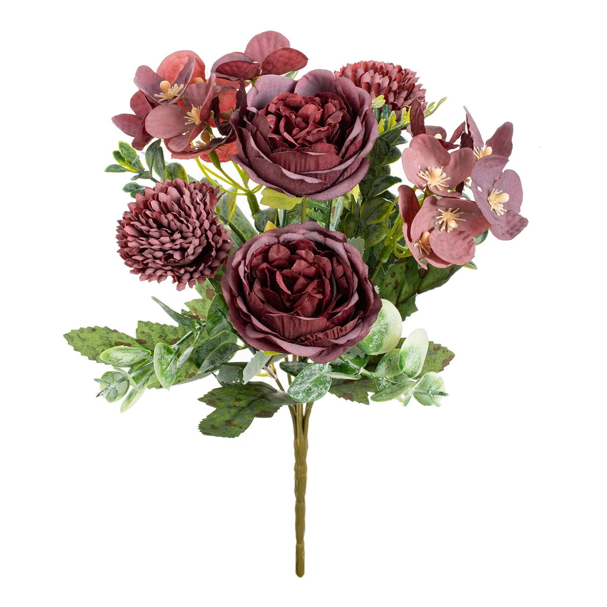 Silk Peony & Chrysanthemum Artificial Flowers – Wedding & Home