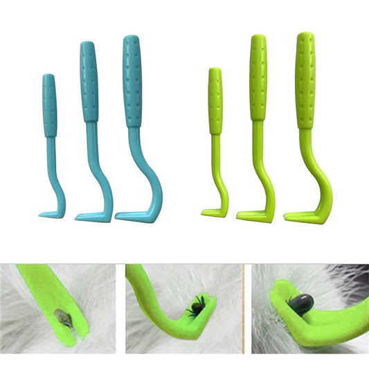 Flea Remover Hook Tick Removal Tweezer Ticks Pull Pet Cat Dog Peaceful Pleasures Health and Wellness