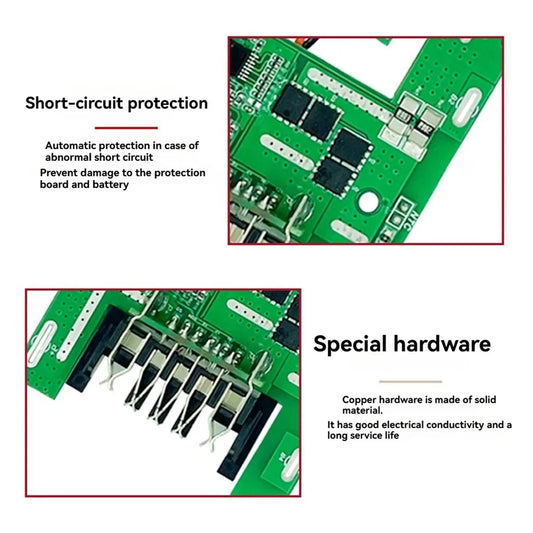 (ABDH) PCBA BMS Lithium Battery Protection Board for DeWALT 21700 Li- Battery 5-Cell Protection Circuit Board Peaceful Pleasures Health and Wellness Default Title