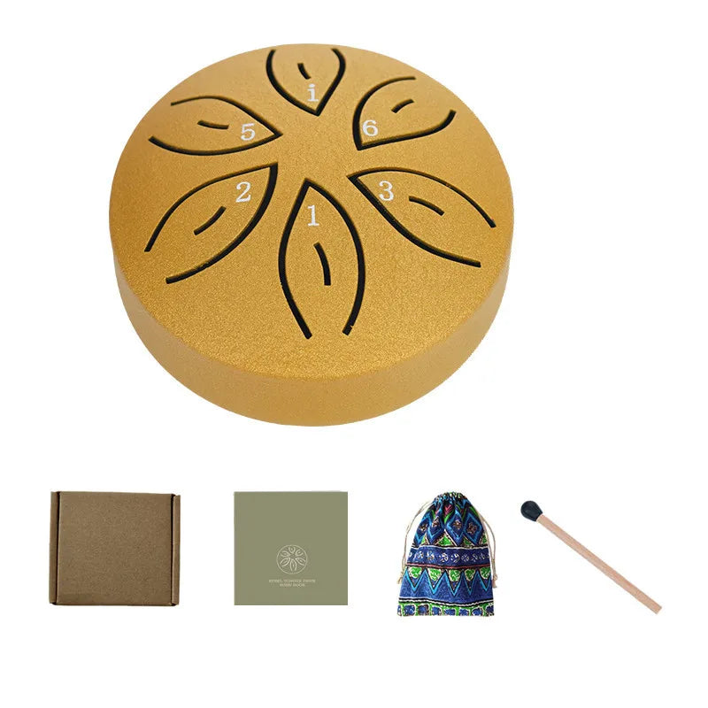 Steel Tongue Drum Portable Rain Hand Pan Percussion Musical