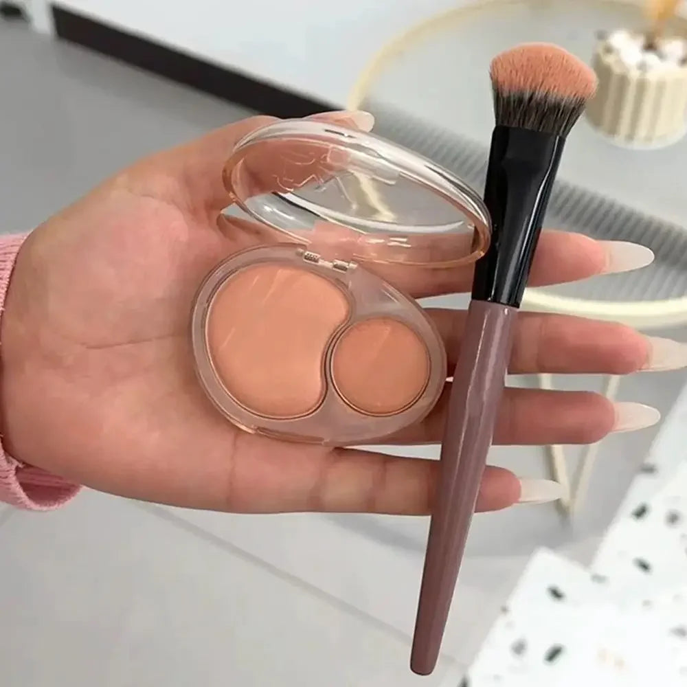 Professional Makeup Brush 1/2PCS, Angled Powder Brush for Flawless Makeup Application,Premium Synthetic Foundation & Blush Brush Peaceful Pleasures Health and Wellness