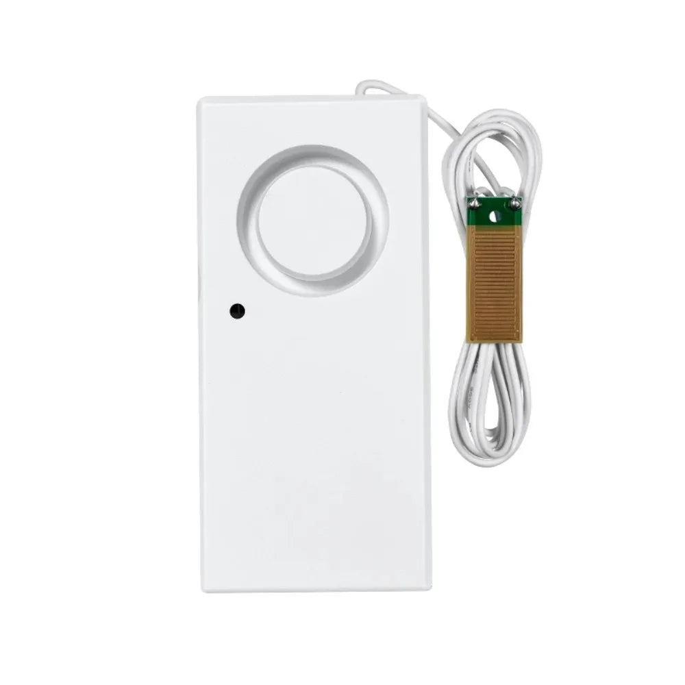 Independent Water Leakage Alarm Security Alarm System Waterproof Water Leak Sensor Mini Overflow Level Sound Alarm Bathroom Peaceful Pleasures Health and Wellness White