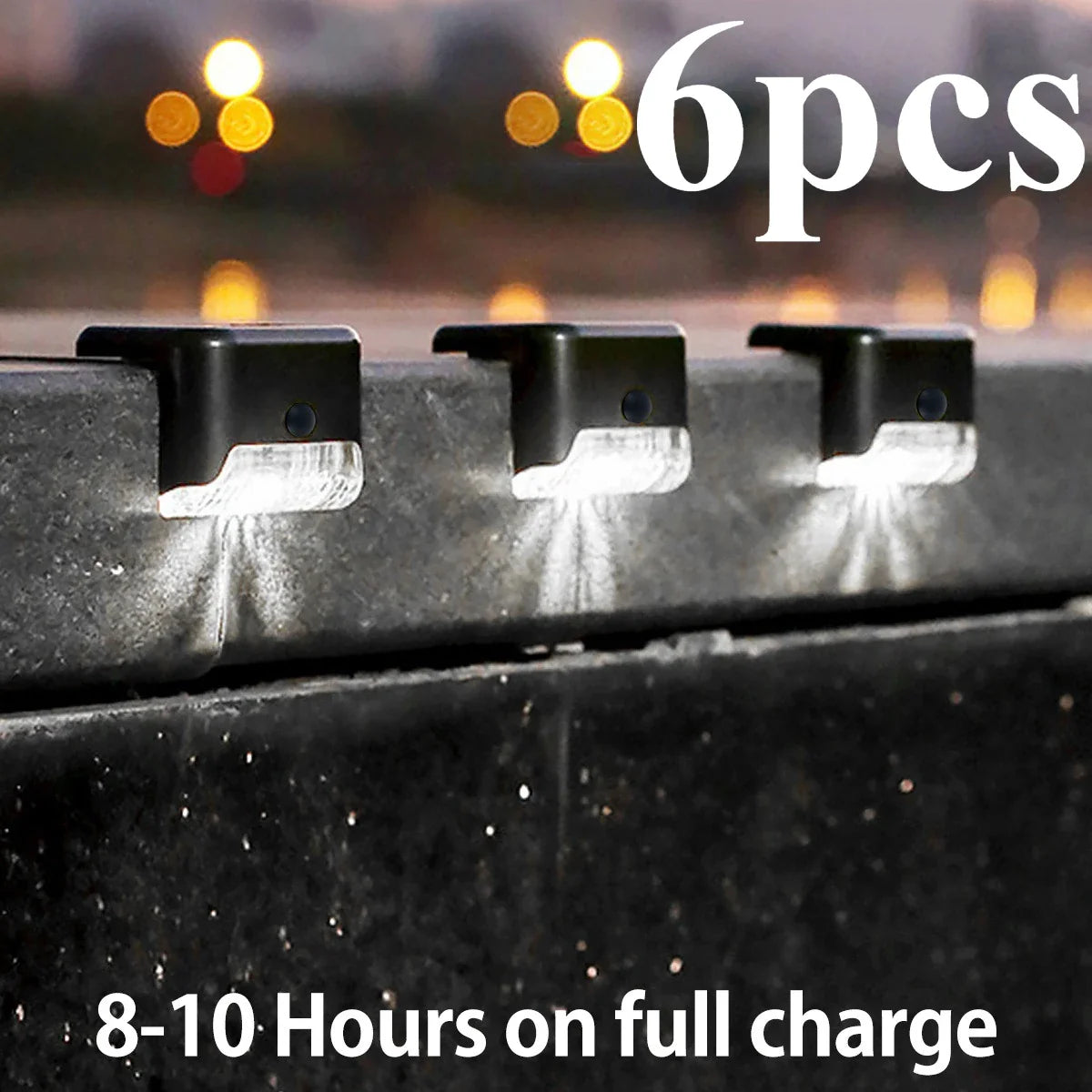 Solar LED Fence & Step Lights | IP65 Waterproof Garden Lamp