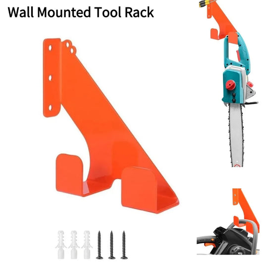 Wall Mounted Tool Rack Universal Chainsaw Holder Heavy-duty Chainsaw Organizer Hook Metal Space-Saving Rack Tool Storager Peaceful Pleasures Health and Wellness Default Title