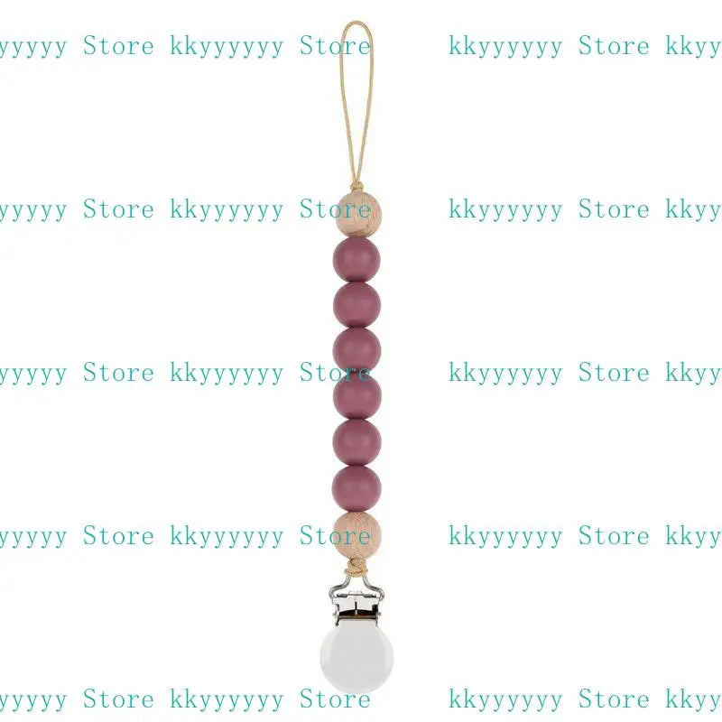 Baby Beaded Pacifier Clip Silicone Chain Soother Teether Holder