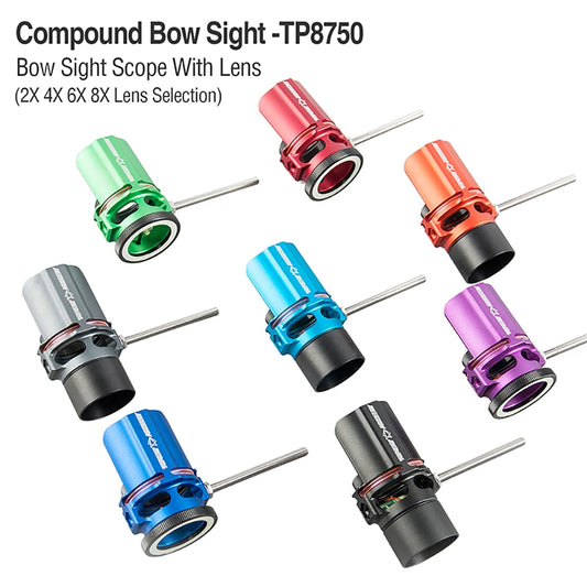 TP8750 Compound Bow Sight 2x4x6x8x Scope Lens 0 019 Optical Fiber Peaceful Pleasures Health and Wellness